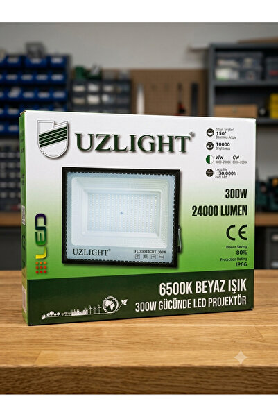 Uzlight 300 Watt LED Projektör Dış Mekan Su Geçirmez IP66 Bahçe Şantiye Halı ...