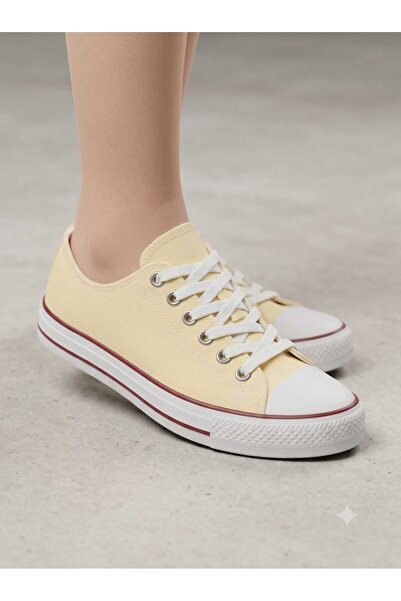 Genel Markalar Sarı Kanvas Sneaker 39