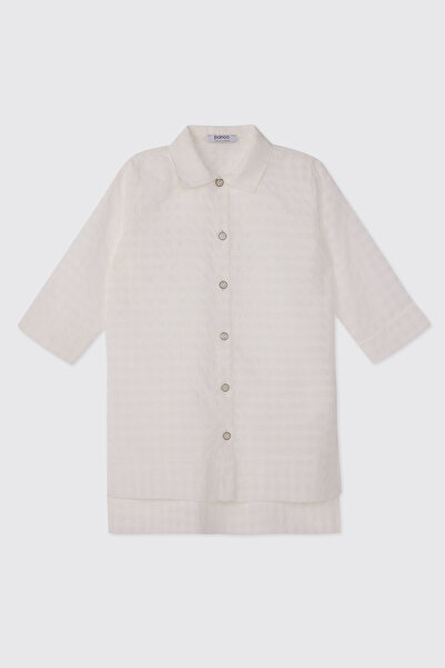 Panço Girl's White Shirt