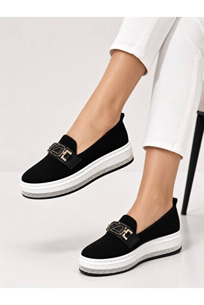 PAPUCUMUN DÜNYASI Women's Black Stylish Comfortable Ballet Flats