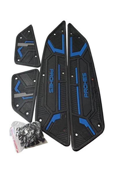 DNÇMOTOR HONDA PCX 2025-2026 MAVİ KAUÇUK BASAMAK PASPAS TAKIMI BAĞLANTI KLİPS...