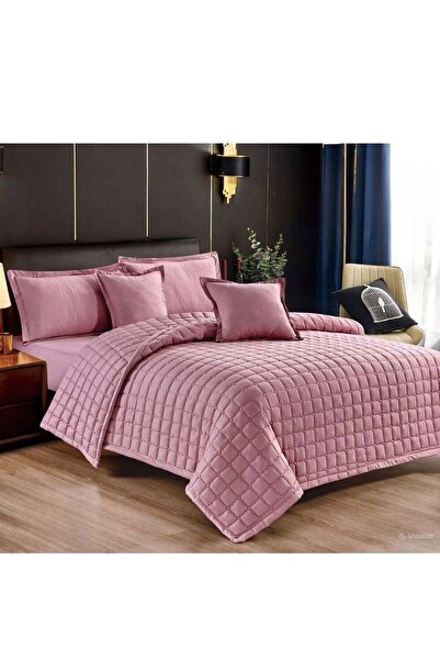 Red Rose غطاء سرير صيفي مضغوط من الألياف الدقيقة، 6 قطع، مقاس اللحاف 250×230 سم
