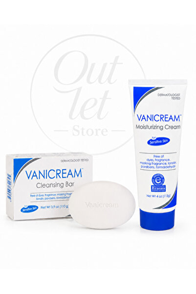 Vanicream مجموعة العناية بالبشرة الحساسة الأصلية - كريم مرطب + قالب تنظيف لطيف