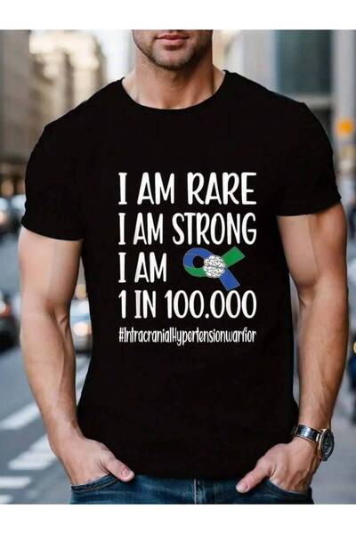 01THEONE تي شيرت رجالي أسود للعطلات من القطن 100%، بتصميم IIH Warrior Green B...