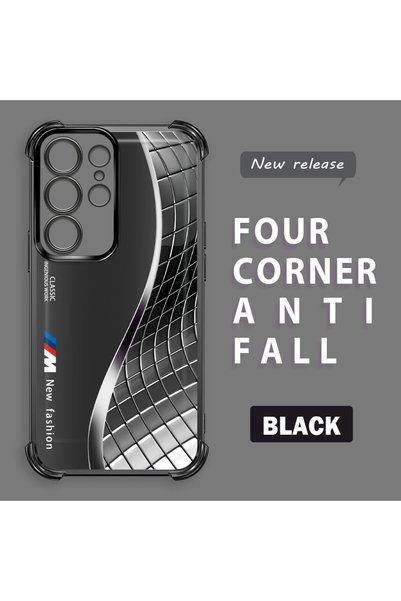 ucuc Samsung Galaxy S23 Ultra Compatible Transparent Back Four-Corner Reinfor...