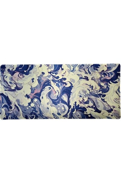 OEM Mousepad de gaming Ocean Waves 90x40 cm, grosime 4mm, design colorat, cus...