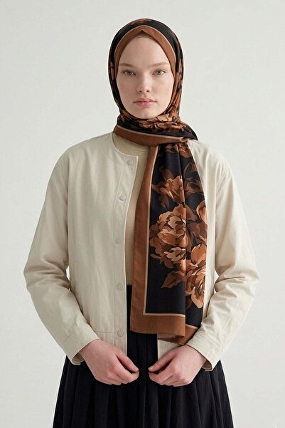 Levidor Oil Green Rose Pattern Royal Shawl