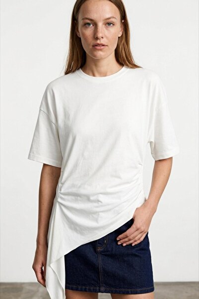 Quzu Tricou de culoare ecru
