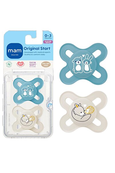 MAM baby Set de 2 suzete ortodontice Mam Baby, Original Start Planet Love, 0-...