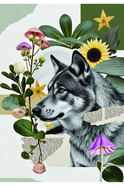 VECTORART Natural | Decorative Wall Frame | Premium Sticker & Lamination on 3mm Wooden Board | Size: 60 × 40 cm