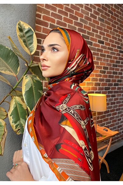 tomrisboutique Luxury Voile Silk Shawl Hijab Foulard Scarf Shawl Patterned 70...