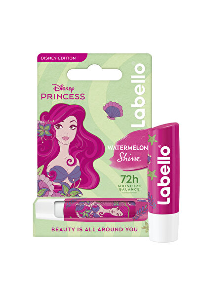 LABELLO Disney Princess Ariel Lip Balm Limited Edition, Watermelon shine, 72H...
