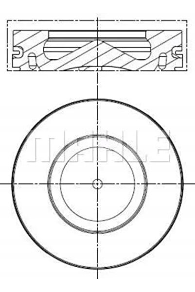 MAHLE 081 PI 00100 000 PISTON BMW 1 E81 2,0D 06- 84,00 STD