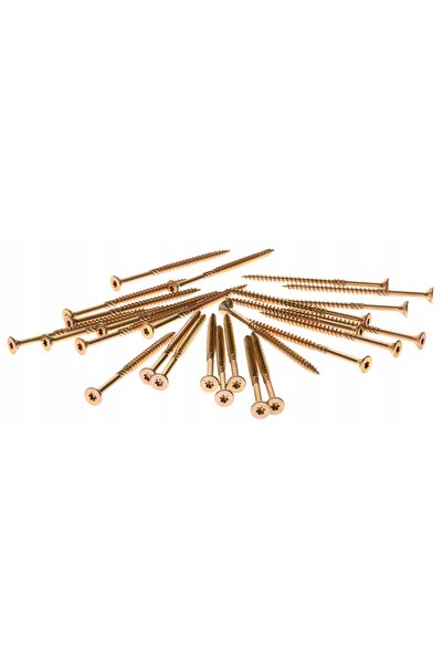 Wkret-Met 100 de șuruburi de tâmplărie 6x180 TORX pentru lemn, conice, de con...