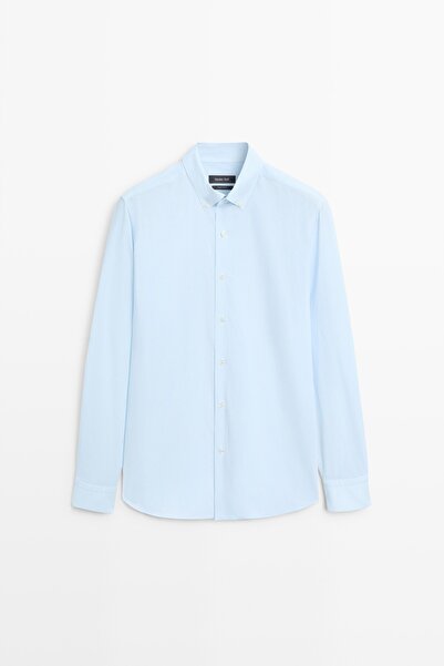 Massimo Dutti %100 pamuklu çizgi desenli gömlek