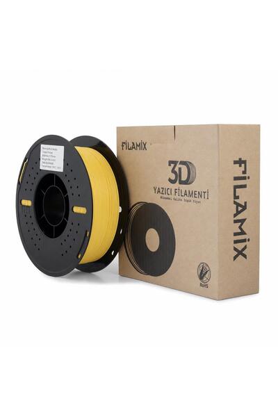 FİLAMİX Pla Mat Sarı Filament 1.75mm 1kg Mat Yüzey Kalitesi