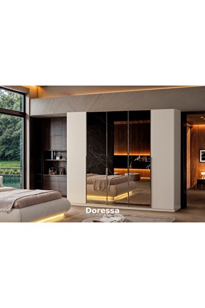 Doressa Living Marle Aynalı Gardırop