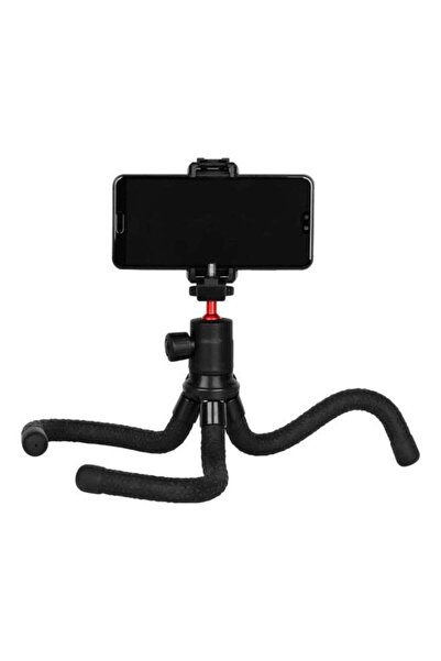 porodo Flexible Foldable & Extendable Tripod with Phone Holder, ABS + Rubber ...