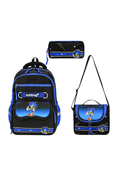 MasterPack School MasterPack KidsBag Sonic Desenli Ultra Lüx İlkokul Erkek Ço...