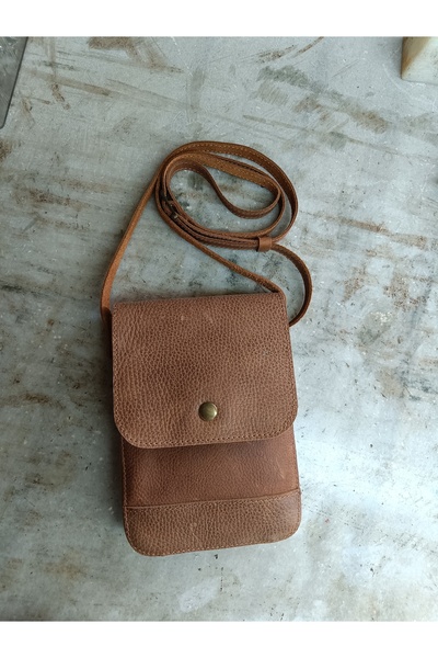 Capreolus Leather Hakiki deri omuz çantası, günlük