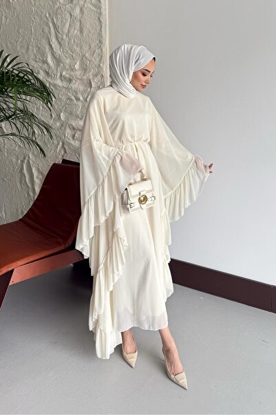 Rimel Moda Dream Abaya Ekru