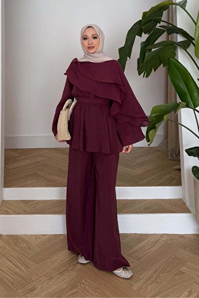 Rimel Moda Mira Volan Takım Bordo