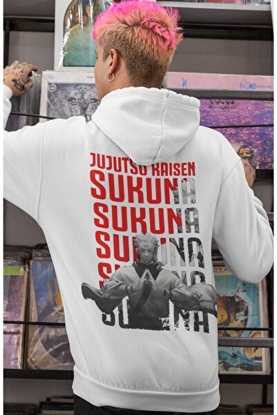 SEVBANO Jujutsu Kaisen Ryomen Sukuna Anime Back Printed Unisex Oversize Combe...
