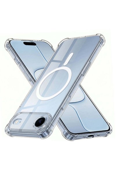 Techsuit Husă pentru iPhone 17 Air, Antișoc, din Silicon Transparent, MagSafe...