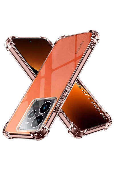 Techsuit Husă pentru Realme GT 7 Pro, din silicon transparent, rezistentă la ...