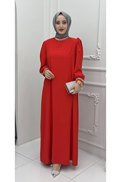 Generic Brand Yıldız Abiye Pomegranate Flower |   Women's Stylish Evening Dre...