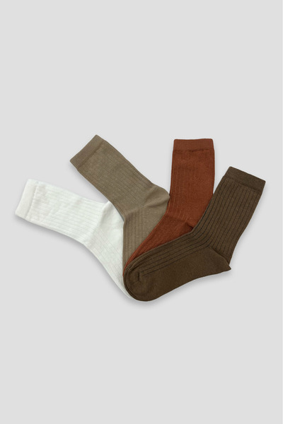 Defne Baby Children's Premium Cotton Unisex Basic Socks Set