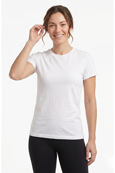 Generic Brand Women's Lycra Viscose T-Shirt Slim Fit Crew Neck Short Sleeve B...