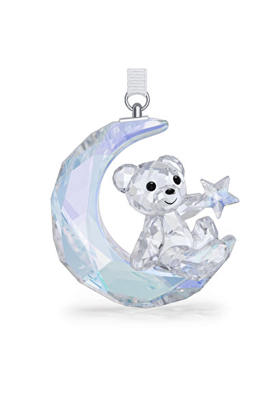 Swarovski Kris Ayıcık Ay Süsü, Beyaz