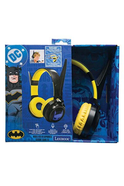 Batman Casti audio pliabile cu fir si Bluetooth, Lexibook,