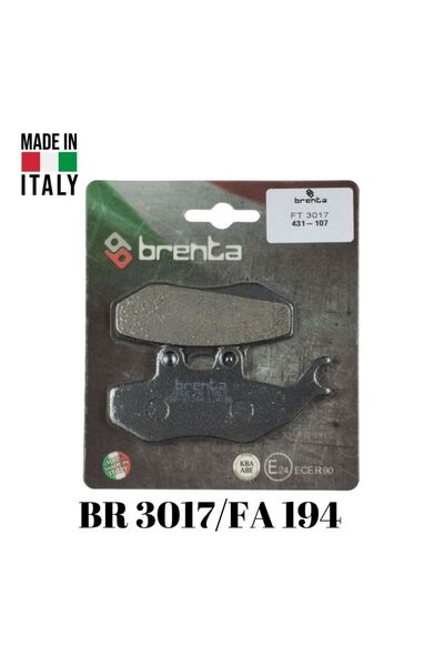 Brenta Organik BR 3017 Ön Fren Balatası PEUGEOT SATELIS 250 (2007-2012)