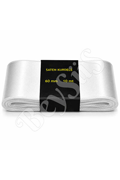 BeySüS Satin Ribbon 60 mm White