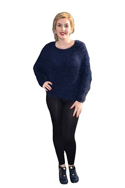 OEM Bluza tinereasca din material gros, calduros, de culoare bleumarin