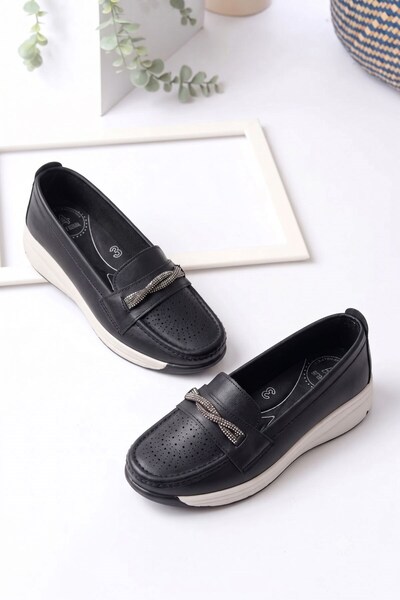 AlbiShoes حذاء نسائي ذو نعل تشريحي ناعم ومريح، حذاء يومي للأمهات، حذاء نسائي