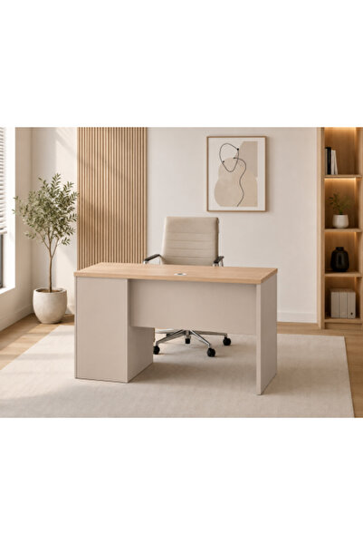 on home OT-6605 WOOD مكتب تنفيذي 120 سم - خشب الجوز الفاتح