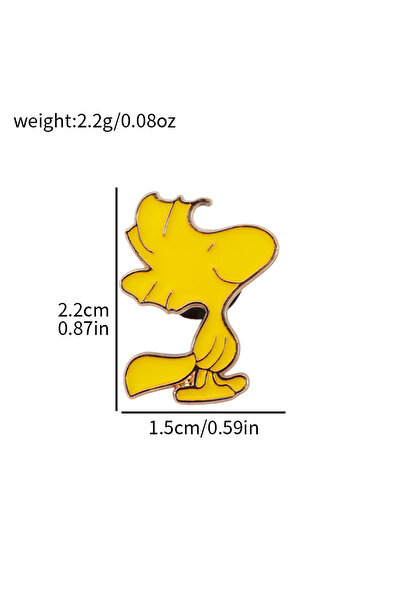 Choice7 Bandai Dog Brooch Snoopy Enamel Lapel Pins Cute Cartoon Woodstock Bro...
