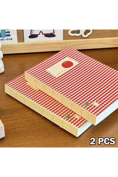 Choice دفتر ملاحظات صغير بتصميم طماطم أحمر لطيف (قطعة واحدة/قطعتين)، دفتر جيب...