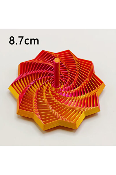 Choice Red Yellow 8.7cm 3D Printing Expanded Sensory Fidget Star Model Visual...