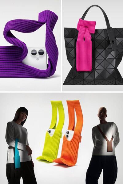 WOTOBEUS Phone Holder Bag Minimalistic Pocket Neck Strap and Bag Strap Compatible with All Phone Models Phone Strap Bag Pocket