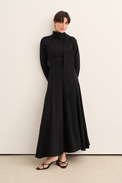EBU Prive Women's Elora Organic Cotton Dress Black