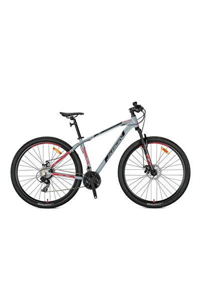 Kron XC 75 - 26 MTB - 14' - 21 Vites - V.Brake - Nardo Gri/Siyah-Kırmızı