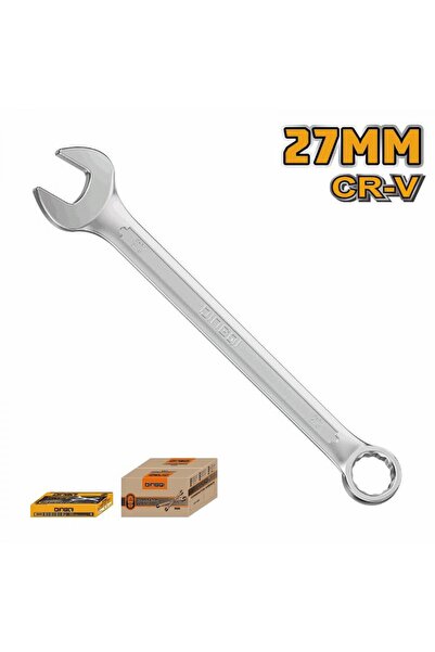 DINGQI Cheie combinată 27 mm Cr-V – Cheie fixă și inelară din oțel Crom Vanad...