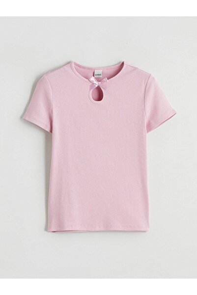LC Waikiki Girl's T-Shirt with Bow Detail (S6)
