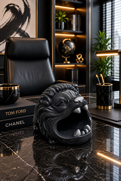 Zigzag Home Decorative Lion Model Ashtray Design Model Ashtray for Office Hom...