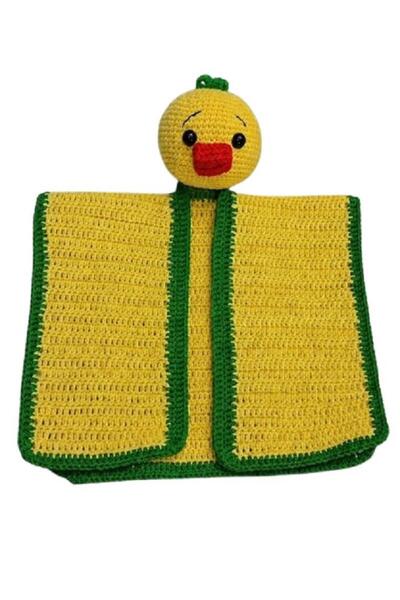 OYUNCAKPARK Yaprak Yeşili Havuç Kafa Ördek Uyku Arkadaşı Amigurumi Organik Oy...