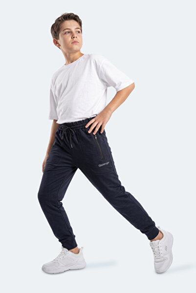 Slazenger PRIMO Детски унисекс тъмносини спортни панталони